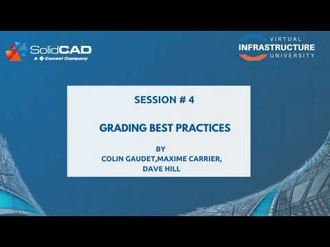 Grading Best Practices by SolidCAD - Infrastructure University 2020