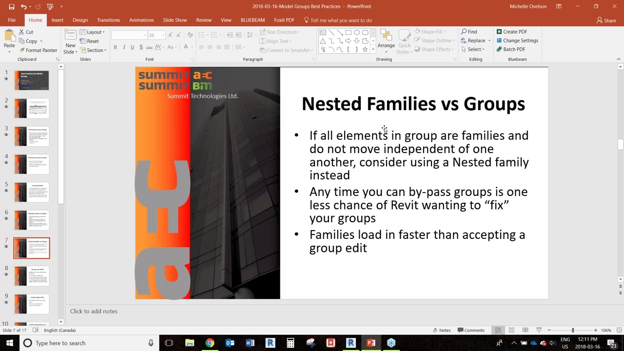 Best Practices for Revit Model Groups