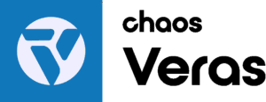 Veras Chaos logo on a blue background.