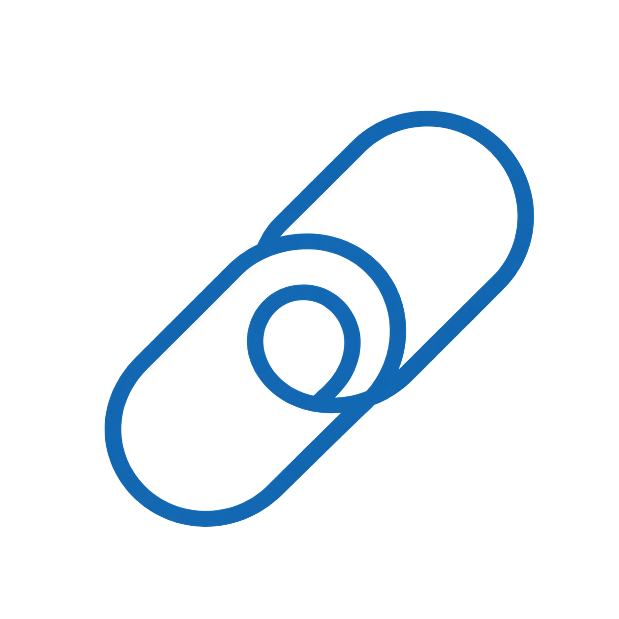 Building Connected icon – linked chain rings
